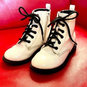 White Combat Boots